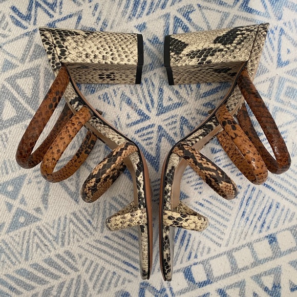 SCHUTZ Multicolor Snakeskin Heels - Picture 4 of 6